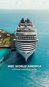 The sounds of cruising ✨ 📍 MSC World America Your journey on board has its own soundtrack, between the sound of the ocean, the wind, and all the cheers with your travel buddy. #MSCCruises #MSCWorldAmerica | MSC Cruises