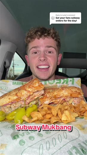 Replying to @iuyter Would you eat a sandwich if it was wet?🤔 #fastfood #mukbang #thefoodguy #subway #asmr