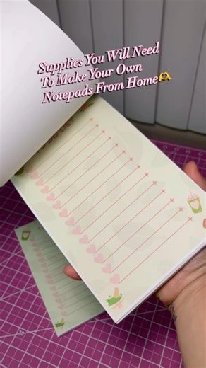 💕Supplies You Need To Make Notepads From Home💕#explorepage #htvront #smallbusiness #diy #notepads