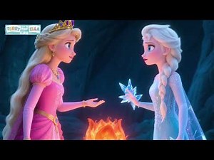 Queen Elsa vs Princess Peach for the Flower of Fire: An Animated Adventure Story