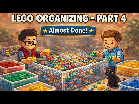 Pt. 4 We’re FINALLY Seeing the Bottom! 🧱 Massive LEGO Organization | Sorting Thousands of Bricks