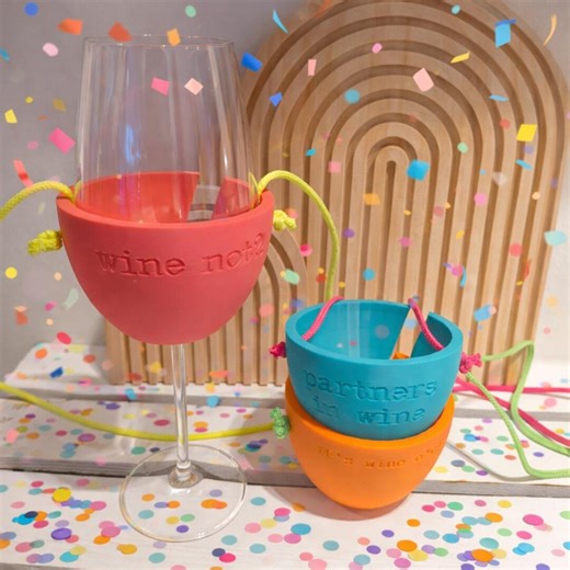 3D File - Wine Glass Holder for Hanging Around the Neck - Perfect for Carnival, Mardi Gras & Mardi Gras - Etsy