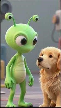 A dog. An alien. 🐶🚀✨Would YOU help a stranded alien? 🌌💙#WholesomeShorts #DogStories #SciFiShort