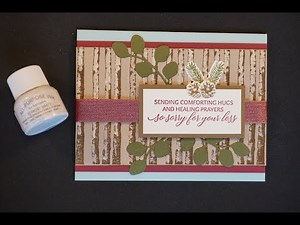 Sympathy Winter Woods Card using Hing Stamping (Stampin' Up)