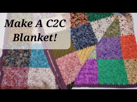 Tutorial part 3 - how I made my crochet C2C blanket