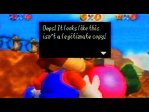 Super Mario 64 Unused/Scrapped Anti Piracy Screen