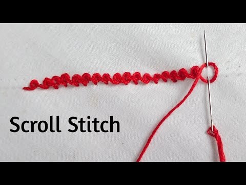 How to do the Scroll Stitch | Basic Hand Embroidery Tutorial For Beginners