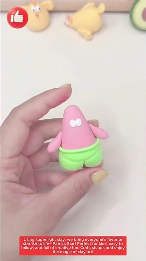 Clay Magic: Making Patrick Star Come to Life! ⭐👐