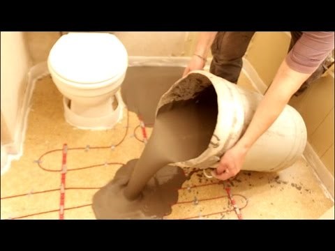 Tips for DIYs Concrete Floor Preparation and Leveling in a Bathroom MrYoucandoityourself