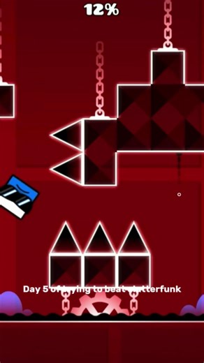 Day 5 of trying to beat clutterfunk #geometrydash #subscribe