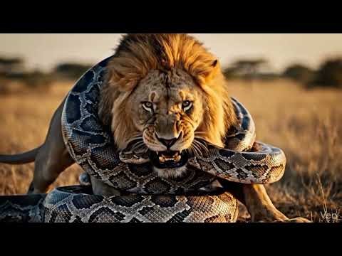 Lion vs snake 