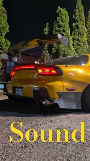 Mazda RX-7 Brutal Exhaust Sound 🔥|Pure Rotary Power at Night |JDM Beast #shorts #jdm #mazda #sound