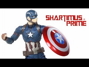 Marvel Select Civil War Captain America Movie Toy Action Figure Review