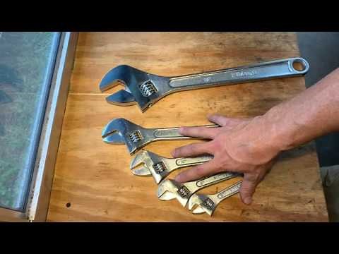 Harbor Freight Tools Pittsburgh Adjustable Wrench Review 6, 8, 10, 12, 18 inch Wrenches
