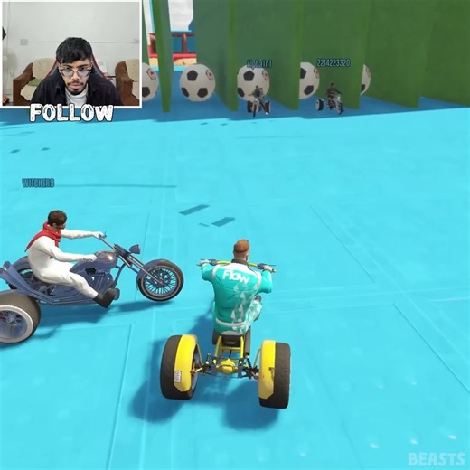 Impossible Troll Parkour Race In Gta 5 | Beasts