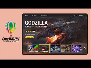 Web Template Design In CorelDraw step by step | UI Design Tutorial | Design 1
