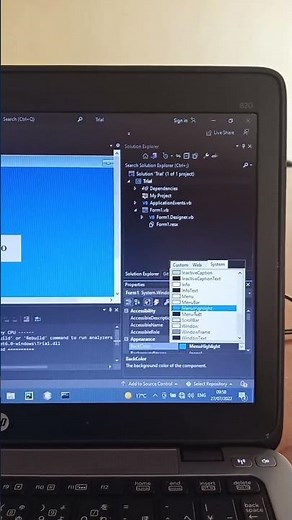 VB 2022: Changing form backColor