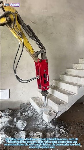 Der Abriss von Betontreppen: Kraft in Präzision