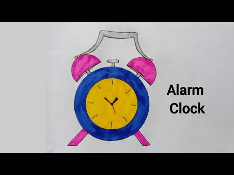 How to draw an alarm clock ⏰ Alarm clock ⏰ Alarm clock drawing