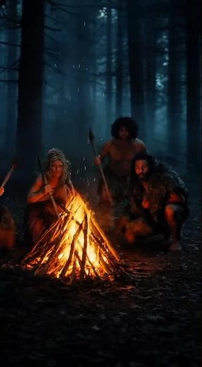 A Primitive Man Fighting for Survival #survival #primitivelife #ancienthistory