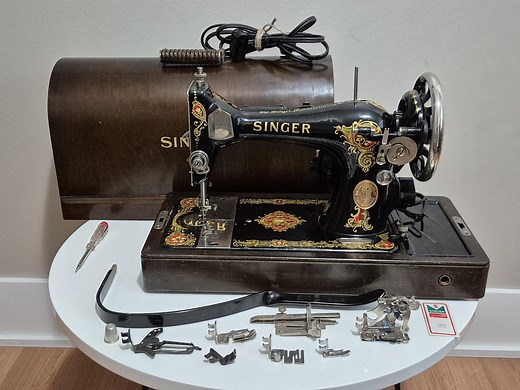 Vintage 1924 Singer Model 128 Sewing Machine With La Vencedora Decal Vintage Singer Knee Lift Sewing Machine Vintage Singer 128 - Etsy Canada