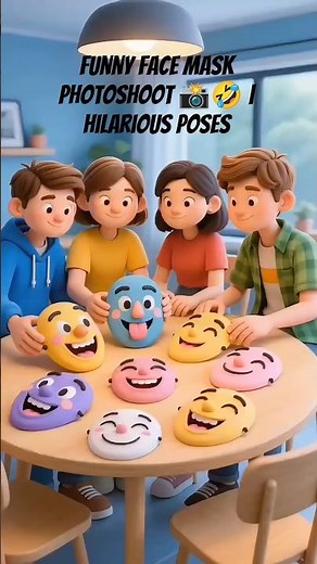 Funny Face Mask Photoshoot 📸🤣 | Hilarious Poses