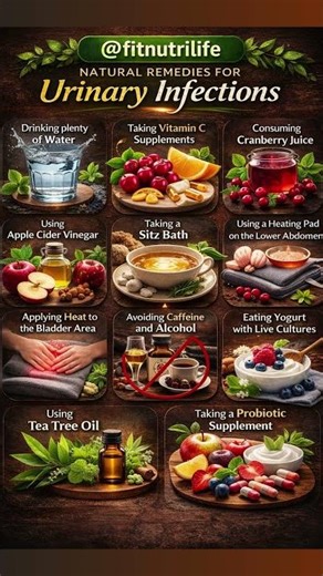 UTI Relief Fast! 🔥 10 Natural Remedies That Actually Work | #healthylifestyle #shorts