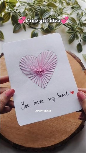 Cute thread card Idea #shorts #diy #giftideas #artshorts #trending #craft #youtubeshorts