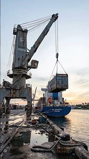 The Most Incredible Container Port Operation! 🔥 #beforeandafter #trending #youtubeshorts
