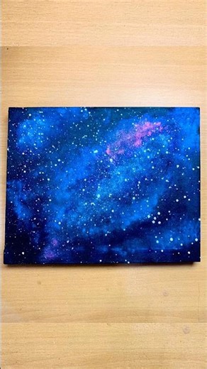 Galaxy Painting Tutorial ✨ Easy Space Art for Beginners | Satisfying Night Sky Reel 🌌