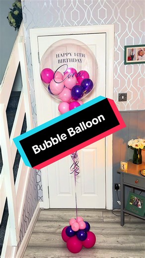 Bubble balloon vibes for a fabulous 14th birthday 💕✨ Fuchsia, purple & pink all coming together for that extra-special birthday pop 🎈 #BubbleBalloon #14thBirthday #BirthdayBalloons #PinkPurpleParty #BalloonStylist
