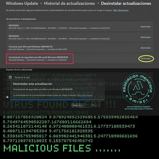 uninstall Windows 11 update KB5063878