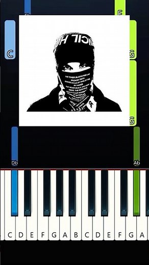 Phantom - EsDeeKid _ Rico Ace (EASY Piano Tutorial) Instrumental