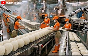 The Massive Scale of Idli Making: From Raw Grains to Fluffy Perfection (Full Process From Raw Grains to 1,000s of Fluffy Idlis! 🌾♨️ Take a full tour of a high-tech Indian idli plant. We’re breaking down the entire automated process: The Prep: Grinding and temperature-controlled fermentation. The Cook: High-speed batter dosing and industrial steaming. The Finish: Rapid cooling, quality control, and touch-free packing. See how modern technology meets traditional recipes. Inside a Modern Indian Id