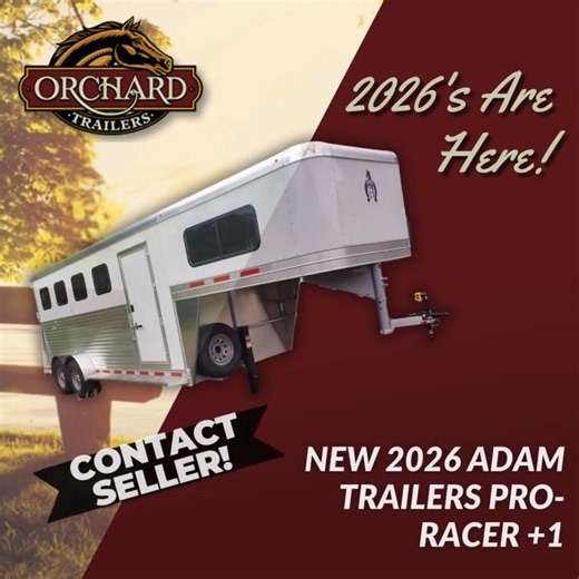 The 2026 lineup has arrived! We're bringing you a strong mix of horse trailers for personal and commercial users. Built by trusted manufacturers like Adam, Hawk, and Kingston, these trailers deliver durable aluminum construction, smart layouts, and horse-first safety. Like this 2026 Adam Custom Coach 4-Horse Head-to-Head Gooseneck — a commercial-duty trailer built for flexibility, longevity, and comfort where it matters most. 🔷 All-aluminum construction with ultra-durable aluminum flooring 🔷 4