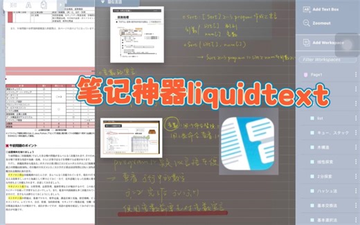 Liquidtext笔记神器【子空间】【双链】【平铺展示】