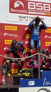 Parc Ferme scenes from a Yamaha 1-2 👏 Brad Ray Racing showed blistering pace in the opening race of the weekend, taking the rest by storm to finish over 6 seconds ahead of the field! 🤯 Kyle ryde racing #77 finished P2 after fending off pressure from behind. Unreal effort, lads. Some race! 💙👏 #YamahaRacing #RevsYourHeart #WeR1 | Yamaha Racing