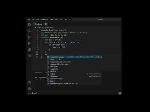Find the Largest Number in an Array | JavaScript Interview Question.