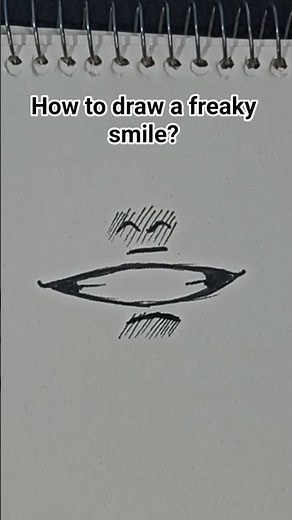 How to Draw a Freaky Smile 😬🖊️" #drawing #smile #anime #freaky #easydrawing #art #short #shorts