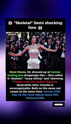 Demi Moore at Cannes 2026 — Fans Spark MAJOR Health Concern Over Her Extreme Weight Loss
