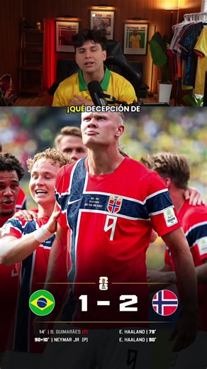 Haaland destruye a Brasil!!! Esto fue el Brasil 0-2 Noruega. #haaland #vinicius #futbol #mundial #mundial2026