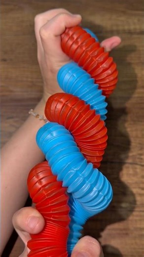 Long Stretches & Crushing Cracks! 🌈 Pop Tube ASMR Sensory Play ✨ 48 #asmr