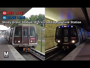 Washington Metro POV Walk: Shady Grove Station to Franconia-Springfield Station Via Metro Center Stn