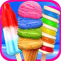 Rainbow Ice Cream And Popsicles - Play Rainbow Ice Cream And Popsicles Online at TopGames.Com