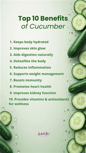 Top 10 Benefits of Cucumber | Shorts