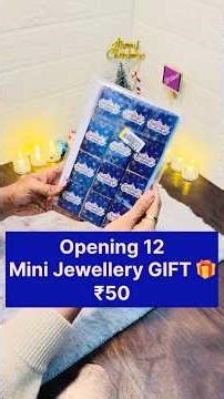 ₹50 Mini Jewelry Surprise Boxes 🎁💍✨12 Blind Boxes ASMR #asmr #cutediy #satisfying #diyshorts