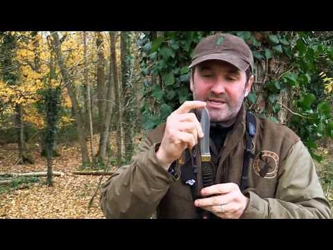 The Best Hunting Knife for field dressing skinning & butchering game the Mike Robinson Hunting Knife