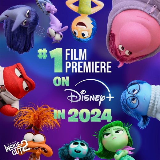 Feeling EVERYTHING 🥹🫶 Thank you to all the fans around the world who made Disney and Pixar’s #InsideOut2 the #1 film premiere on Disney in 2024! | Pixar