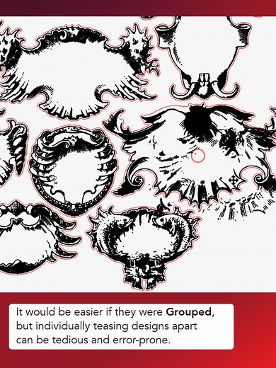If you've ever imported a complex-multi part design and tried to re-arrange it, only to struggle to select all the objects relating to each part, Auto-Group will be your friend! #lightburn #lightburnsoftware #lightburnquicktips #lightburntutorial #lightburntips