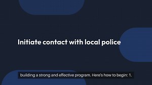 Starting Neighborhood Watch with Police Support